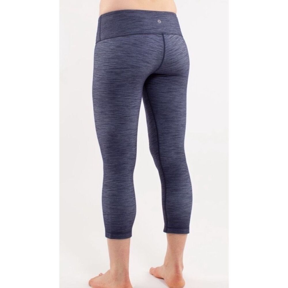 Lululemon Wunder Under Crops in Denim